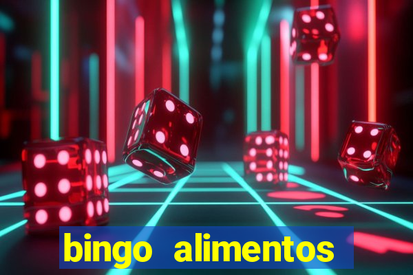 bingo alimentos para imprimir